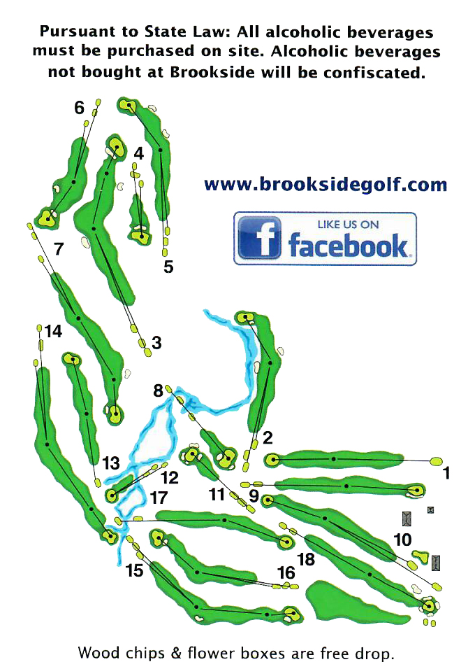 Brookside Golf Course Map